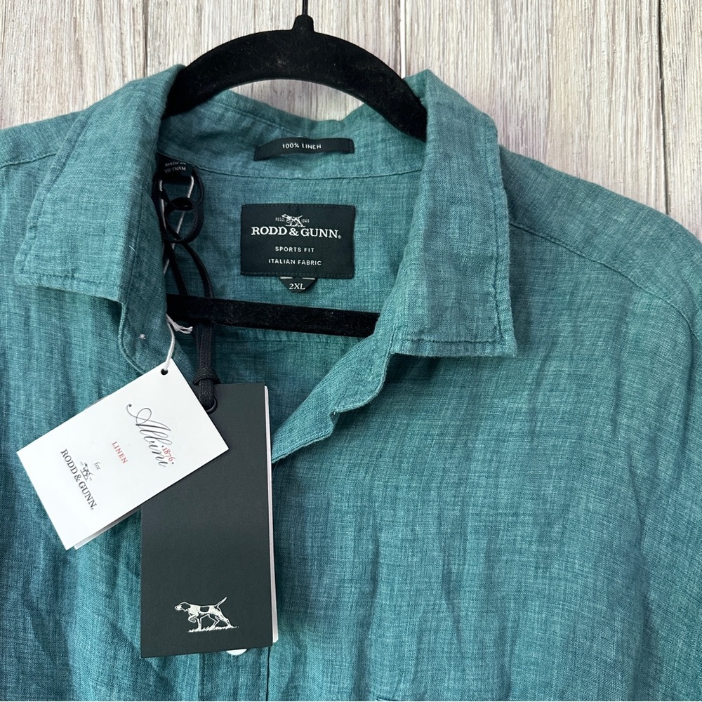 NWT Rodd & Gunn Coromandel Button-Up Linen Shirt - Picture 4 of 5